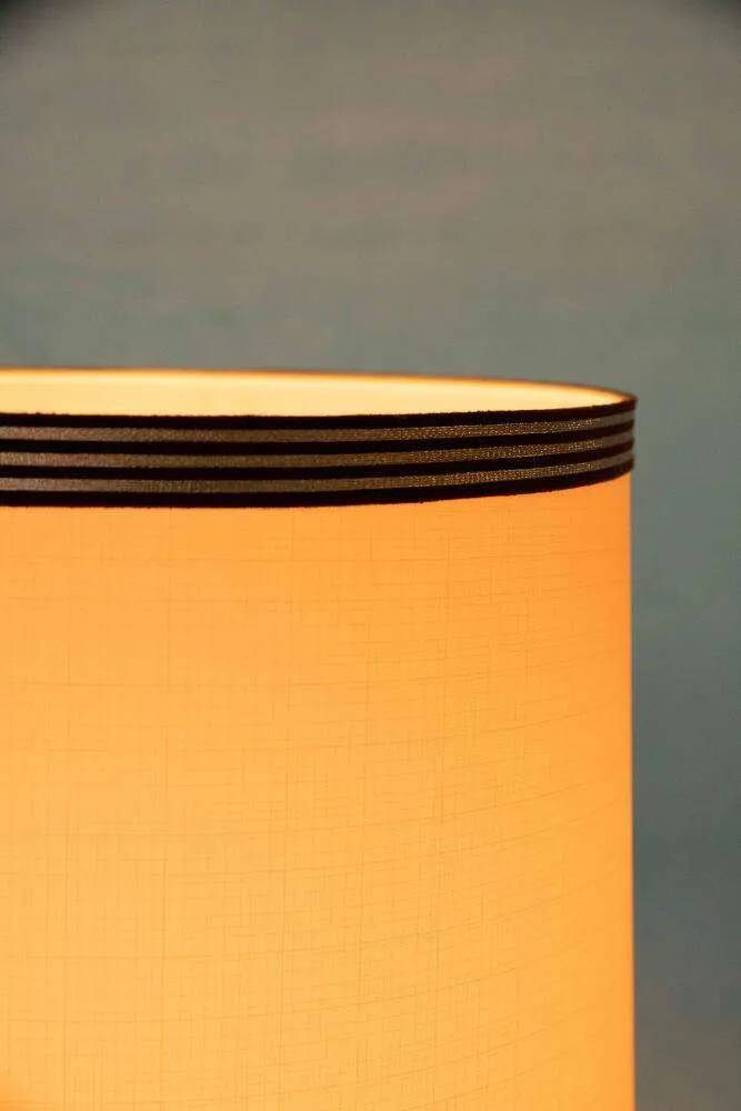 1960s bohemian table lamp, space age wooden bedside lamp