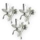 Murano glass crystal sconces set of 3, 1970s