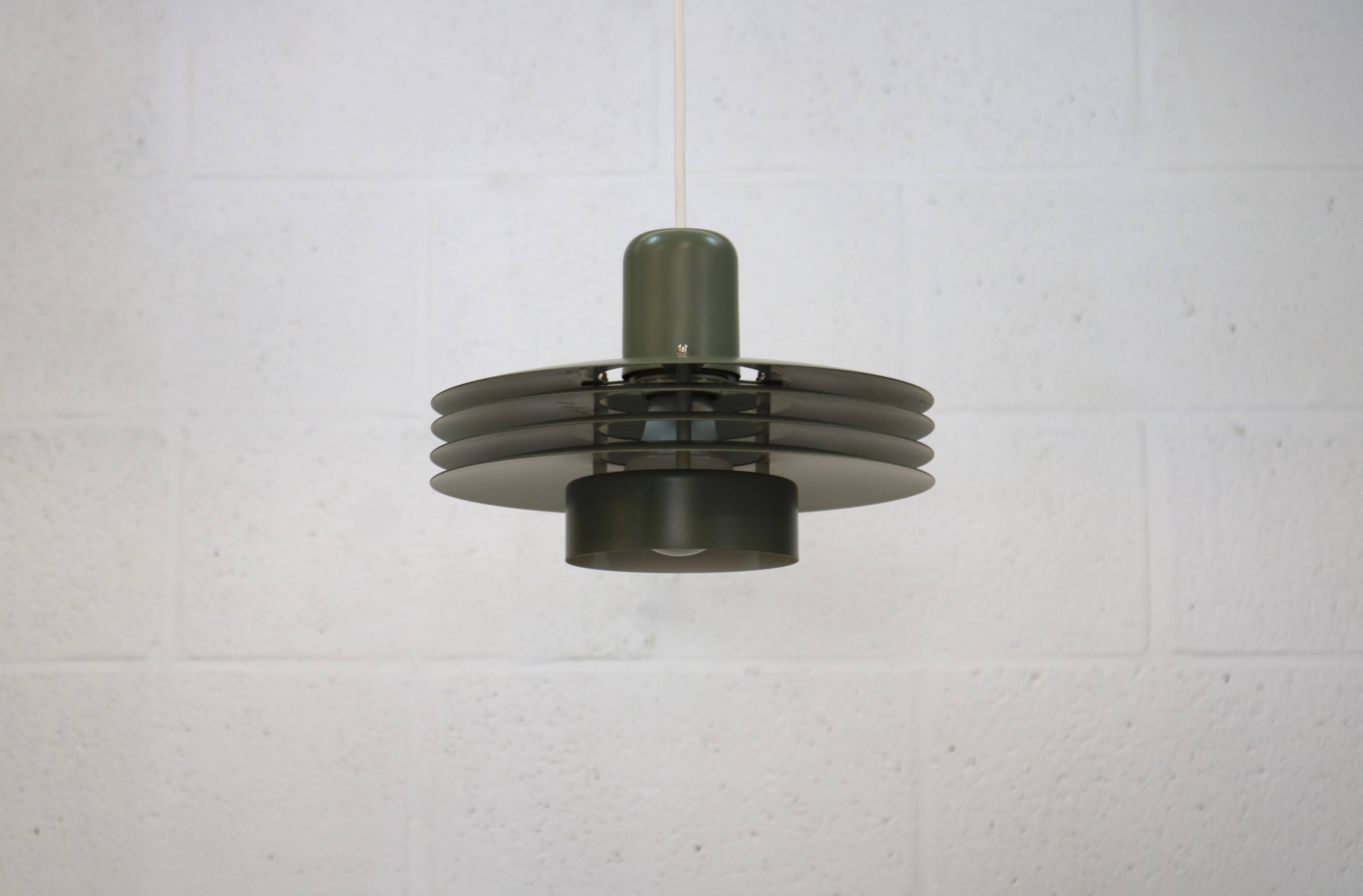 Danish Design Lamp Horn Lighting Model 763 – Restored Green Nordic Style Pe