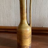 Vintage stoneware vase signed
