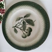 4 assiettes à dessert fruits d’été vintage