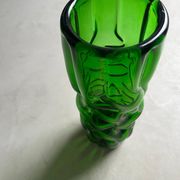 Vintage Murano vase , Emerald Green decorative made in Italy