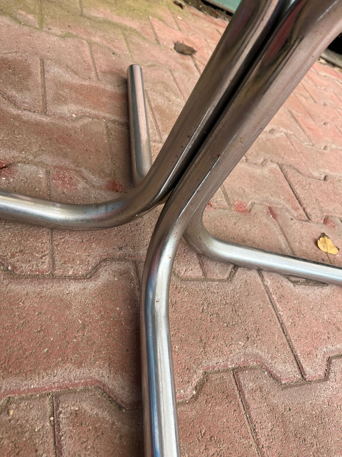 Vintage smoked glass table