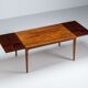 Kai Winding dining table in rosewood Poul Hundevad Denmark 1960