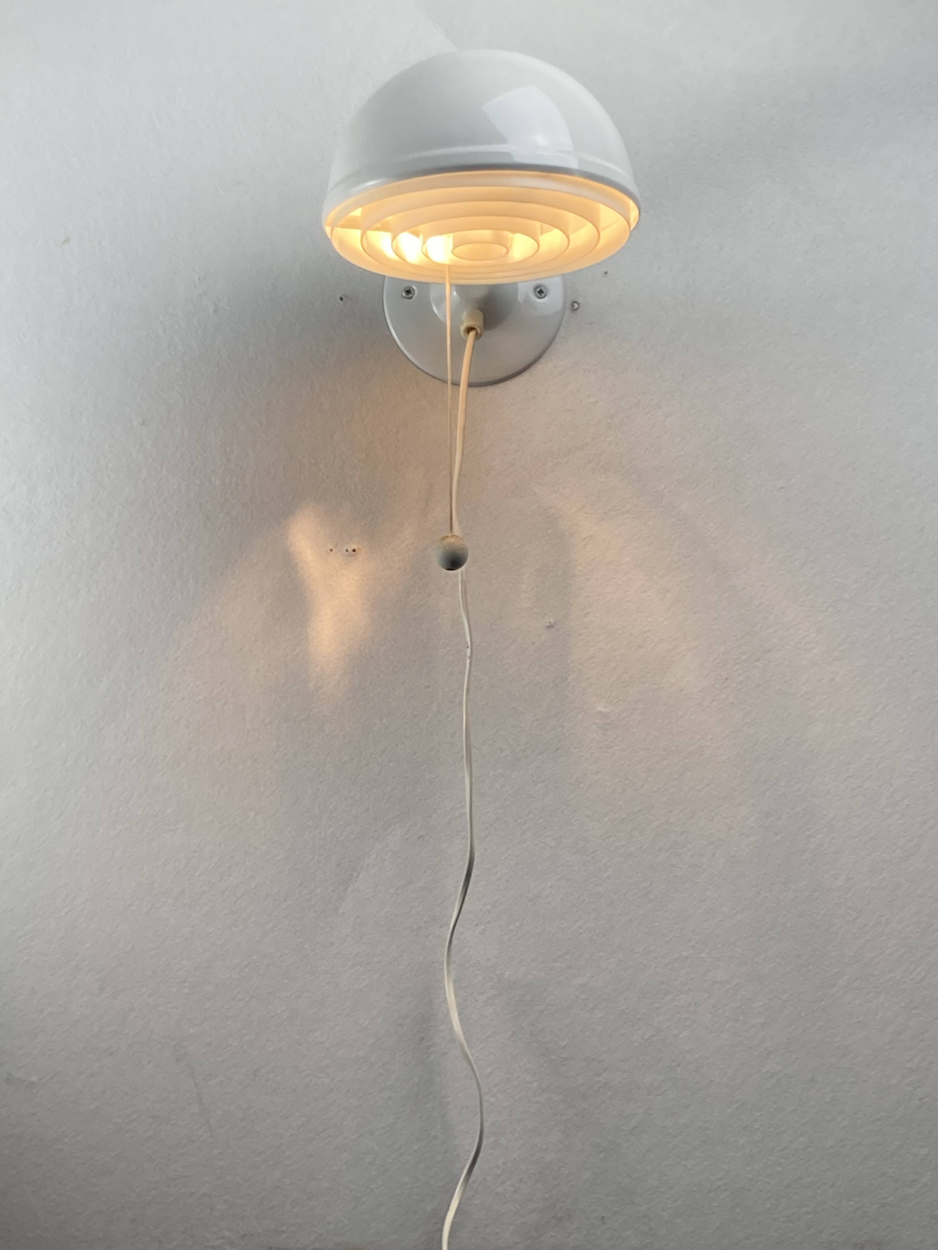 Pair Scandinavian wall sconces by Knud Christensen for ABO Randers, Denmark 1960s-1970s