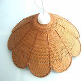 Vintage rattan flower hanging