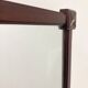 Miroir rectangulaire en bois du milieu du siècle
