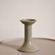 Minimalist cream ceramic candle holder