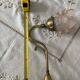 Old bedside lamp flower in art nouveau style glass paste