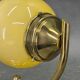 Czech Art Deco Brass and Champagne Glass Wall Light 1930s