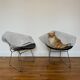 Paire de fauteuils Diamond par Harry Bertoia pour Knoll vintage