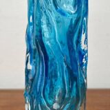 Glass vase with bark design by Ingrid Glas, Germany, 1960s.