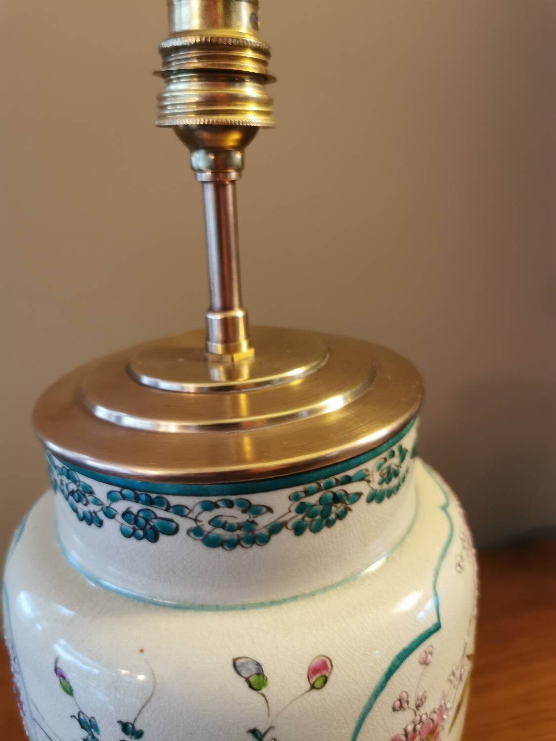 Antique Asian lamp base