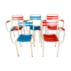 Ensemble de 5 fauteuils Tolix T2 années 50