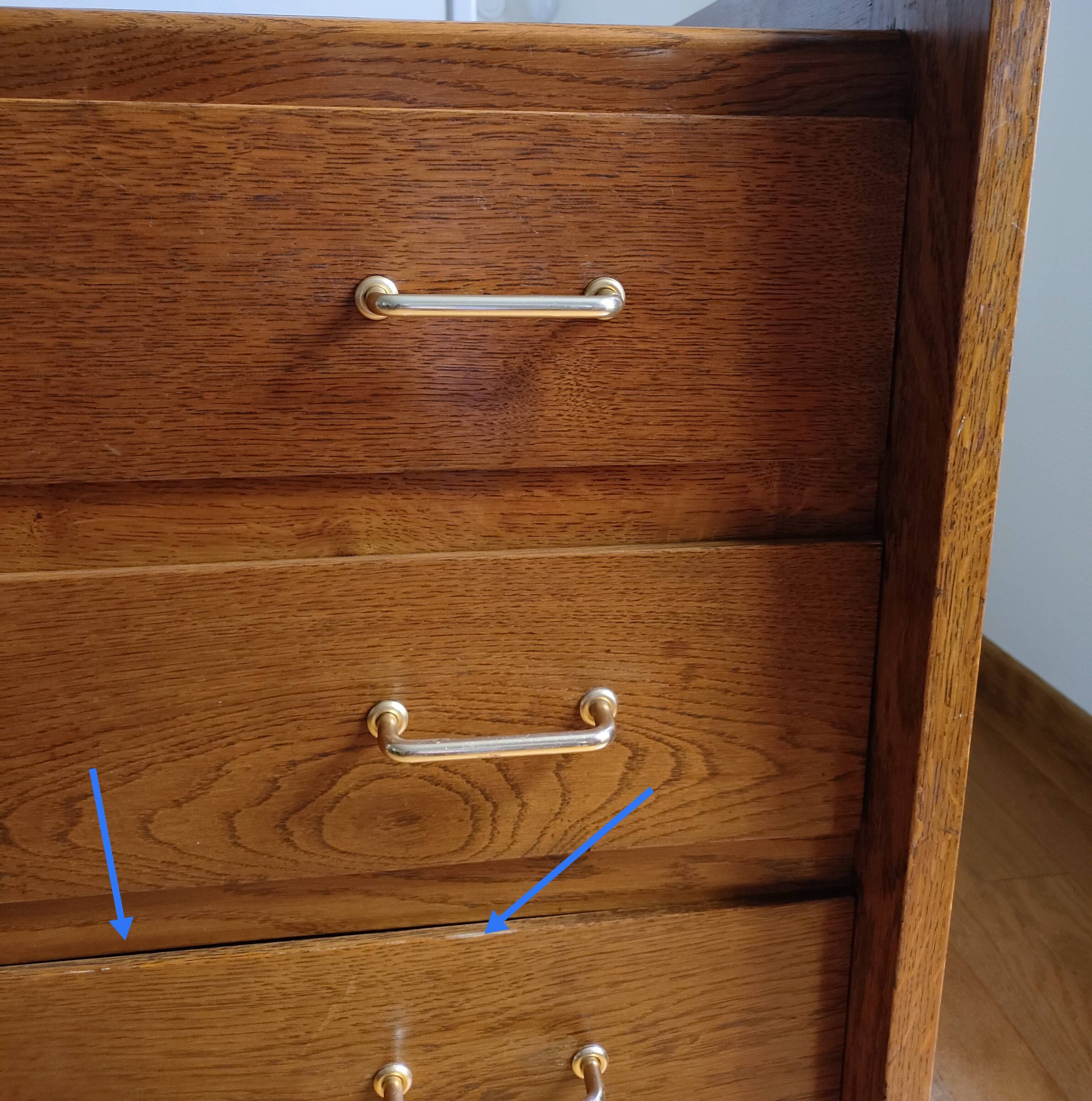 Wooden chest of drawers design 60s