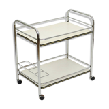 Vintage Drink Trolley Serving Cart Chrome Sixties