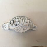 White patinated pine seed bowl