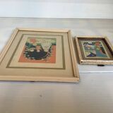Duo of religious illustration frames