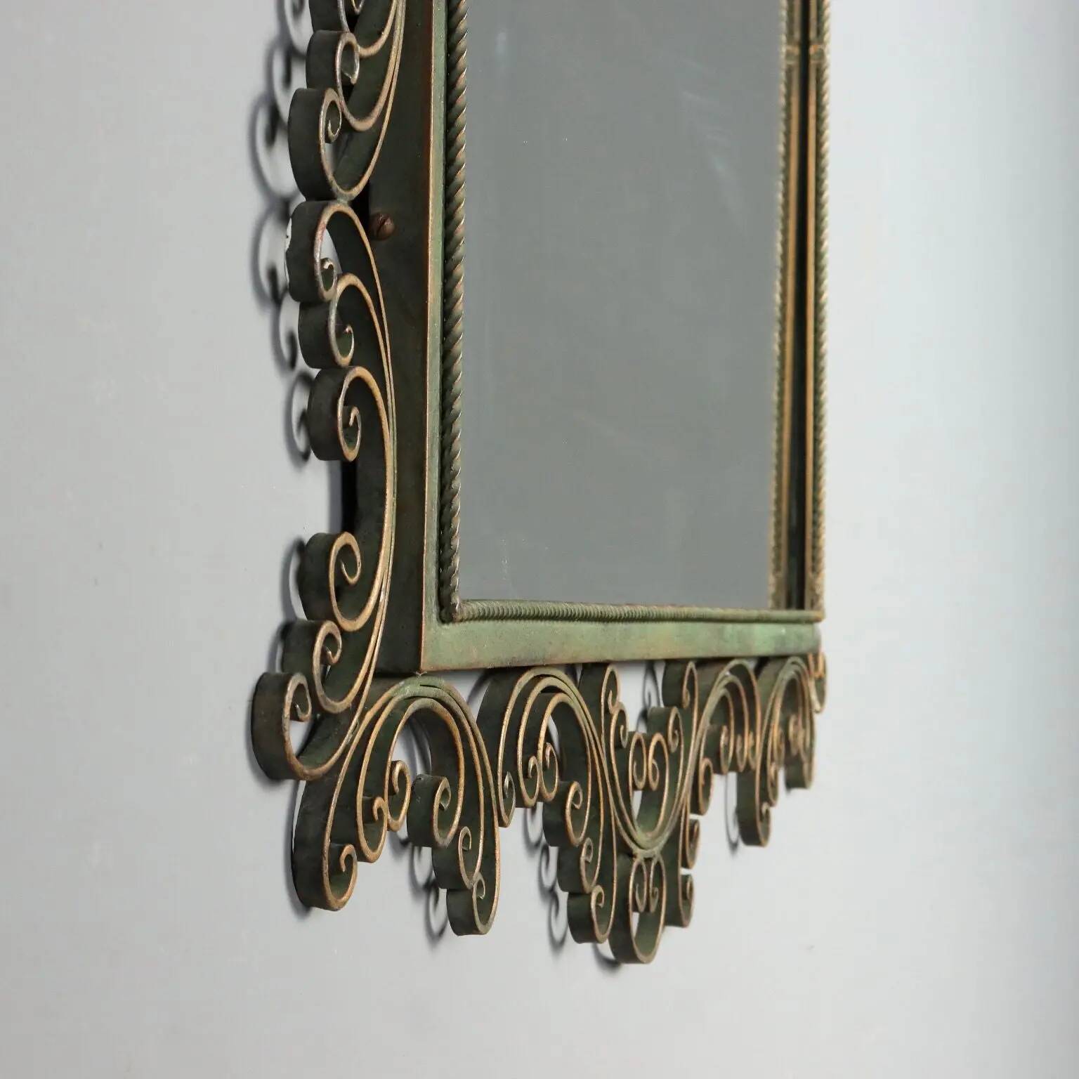 Wrought iron mirror from the 1980s.