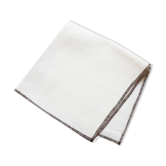 BHV - serviette lin blanc