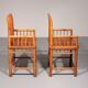 Rare Hongmu comb-back armchairs, hand-carved, late Qing dynasty, Asia
