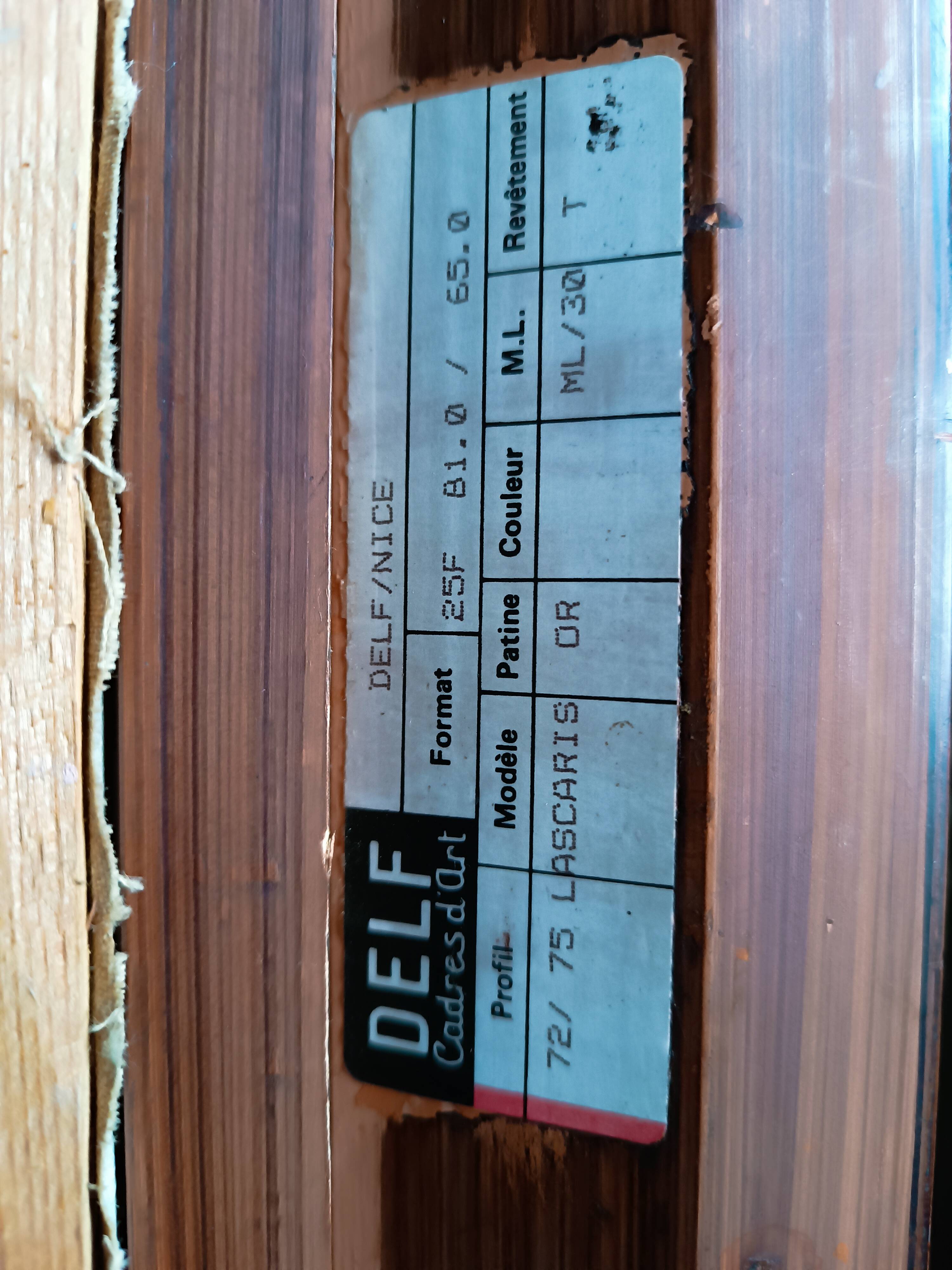 Oil painting on canvas signed lucienne tessier du cros