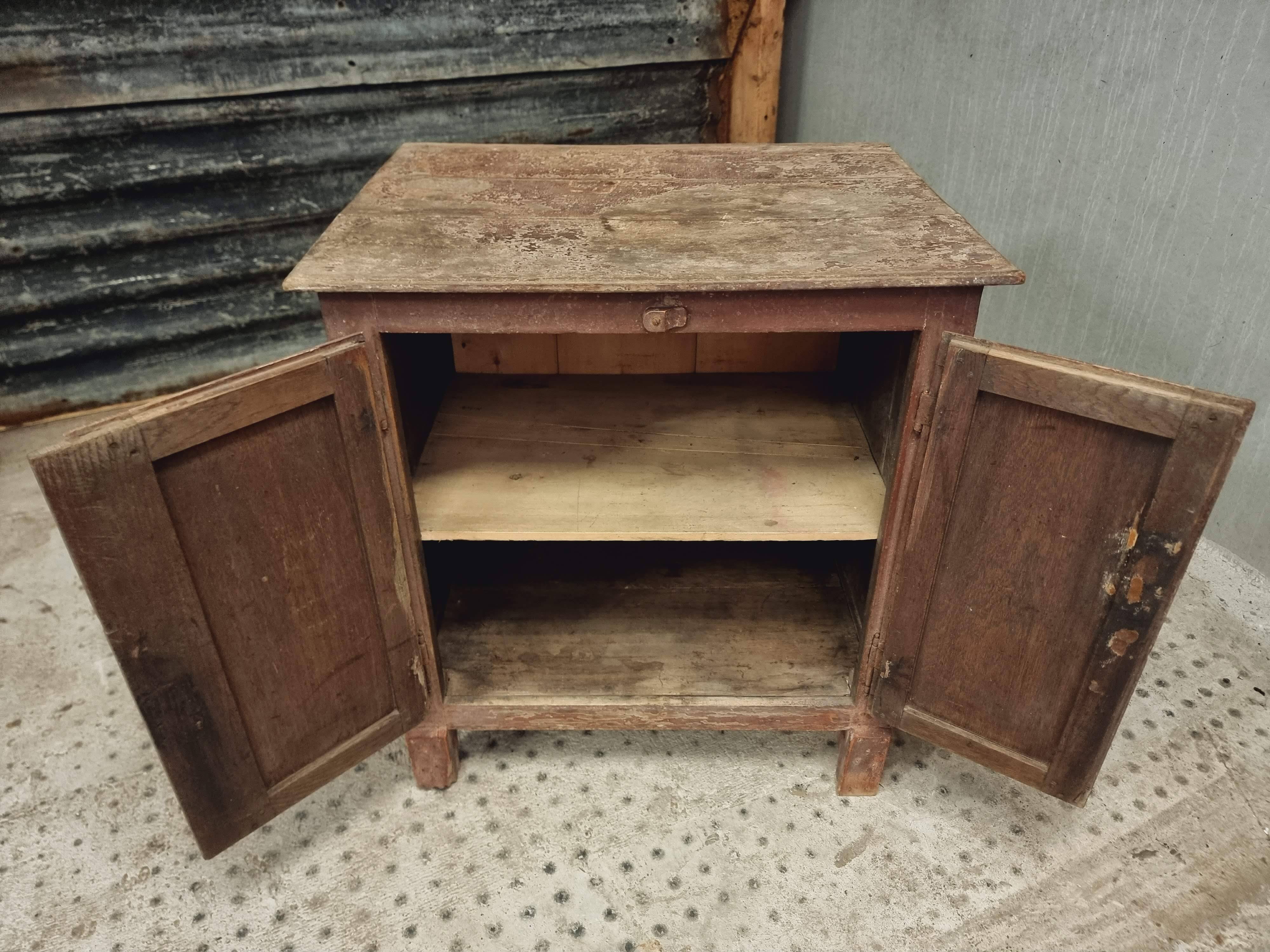 Antique cupboard sideboard ox red oak