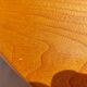 round or oval table with extension, central leg, vintage Baumann design