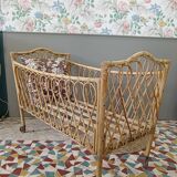 Rattan cot