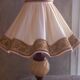 Grande lampe à poser albâtre et bois