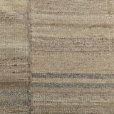 Brown & Cream Large Kilim Area Rug, 229x315Cm