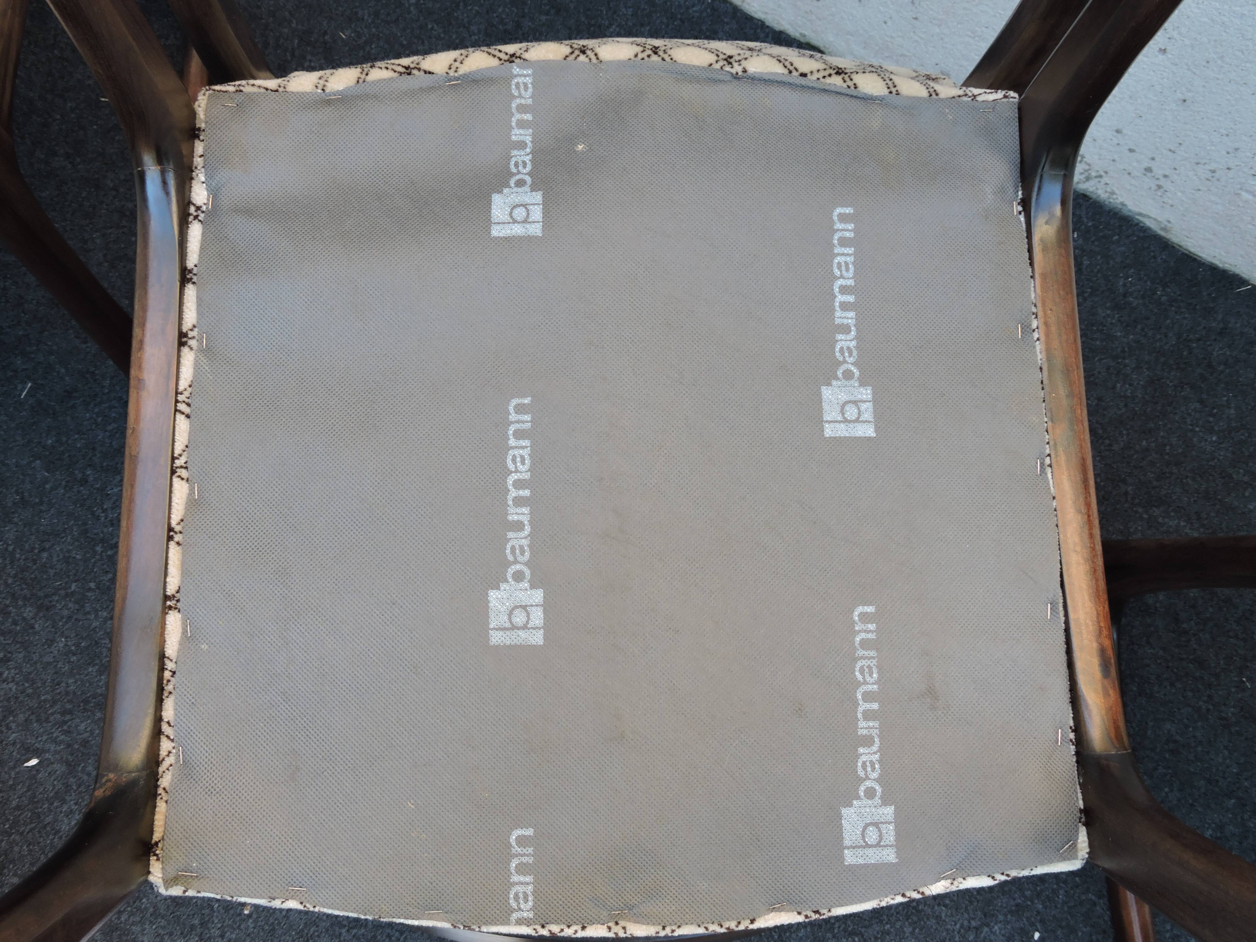 Suite of 6 Baumann chairs model Sleigh