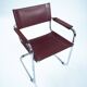 Chaises Bauhaus en cuir, Fasem 1980s