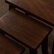 Vintage Brutalist Solid Oak Nesting Tables (Set of 3) – Dutch, 1970s