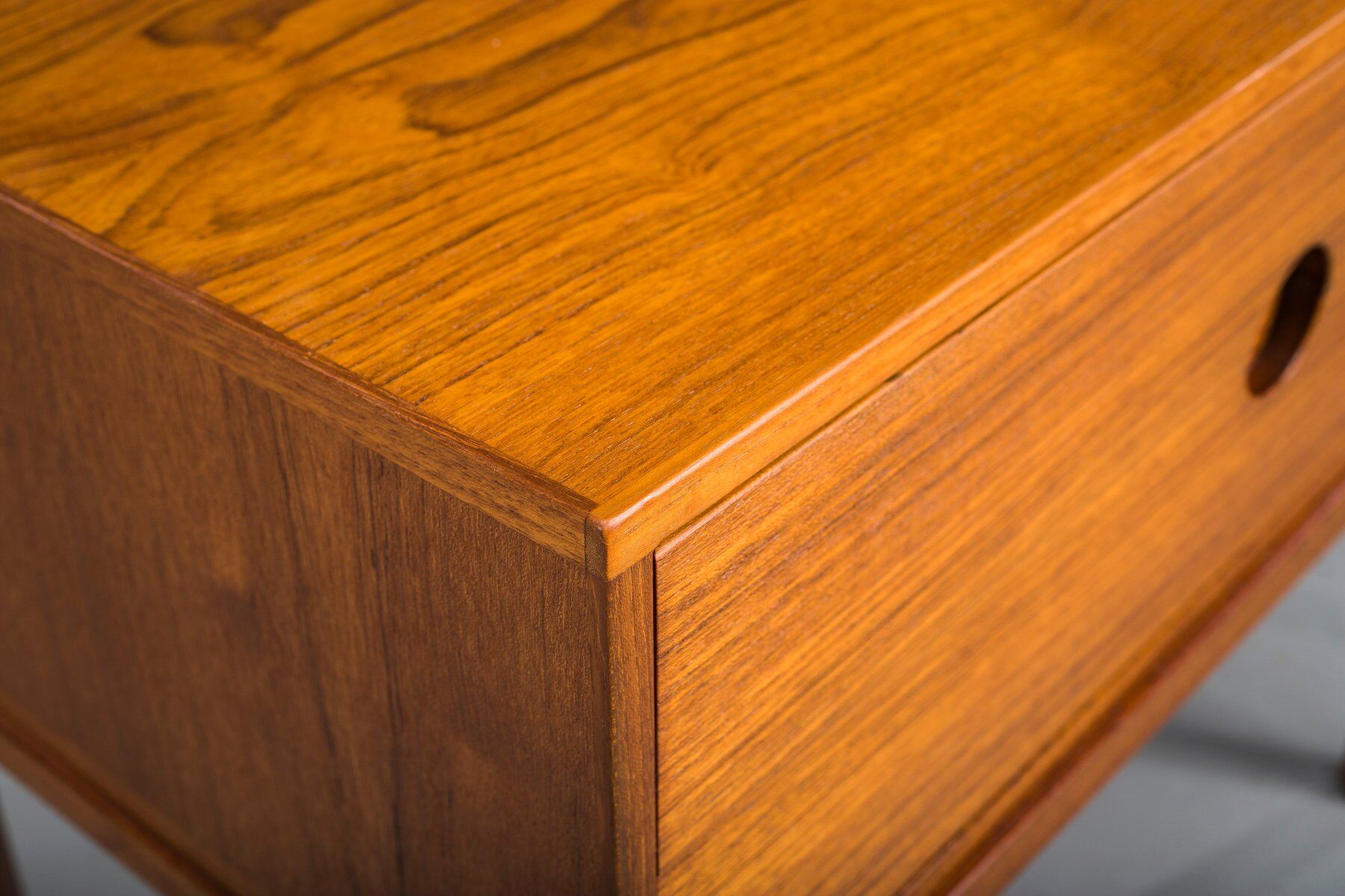 Mid-century modern no. 384 teak bedside table by Aksel Kjersgaard, Denmark, 1960s