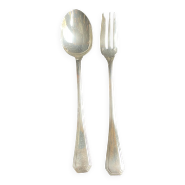 Christofle model América silvered metal tableware cutlery