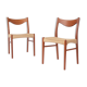 2 Arne Wahl Iversen dining chairs Denmark 60s-70s