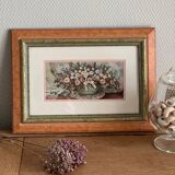 Basket of roses painting