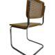 Set of 4 Cesca chairs model b32 in chrome made in italy by Marcel Breuer