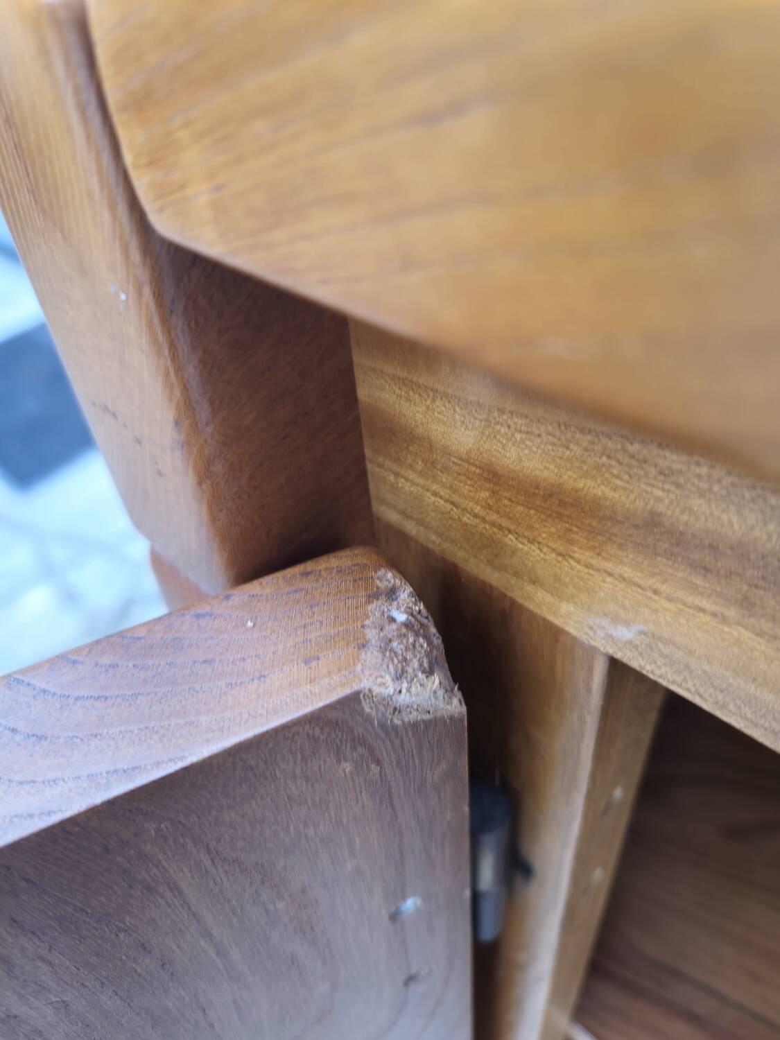 Enfilade Maison Regain in Oak with 3 vintage doors