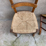 Set of 4 straw chairs