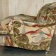 Canapé George Smith Signature Scroll Arm en velours