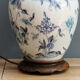 Porcelain lamp foot