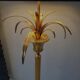 Lampadaire Hollywood Regency, décor ananas, Boulanger 1970
