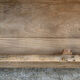 Antique patinated Parisian buffet with shell handles.
