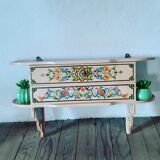 Vintage bohemian shelf