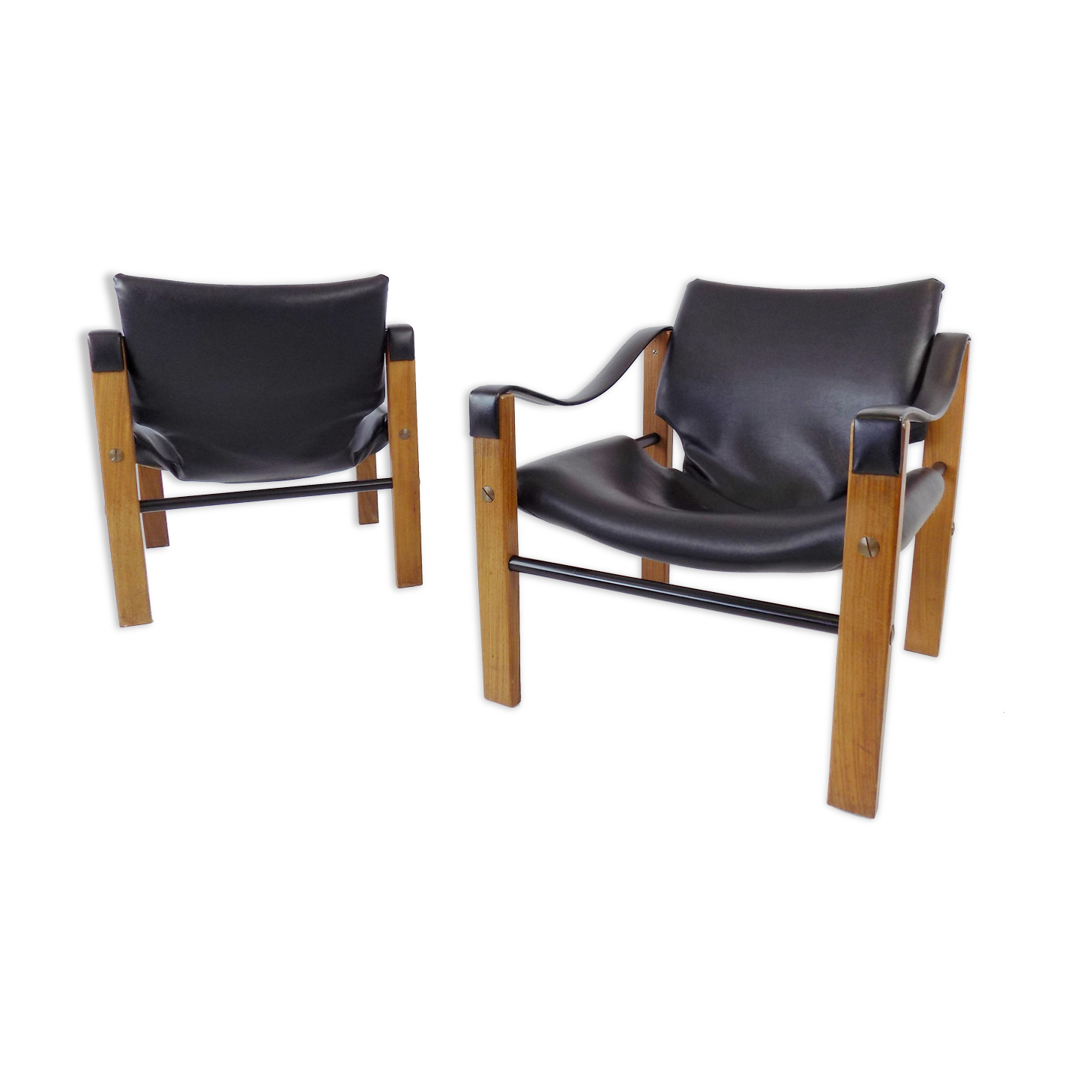 Arkana Set of 2 Safari Chairs by Maurice Burke