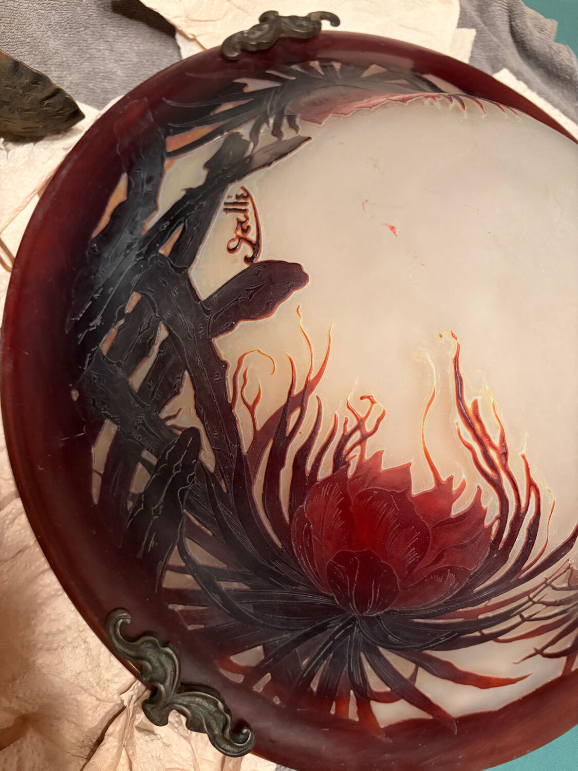 Suspension Émile Gallé