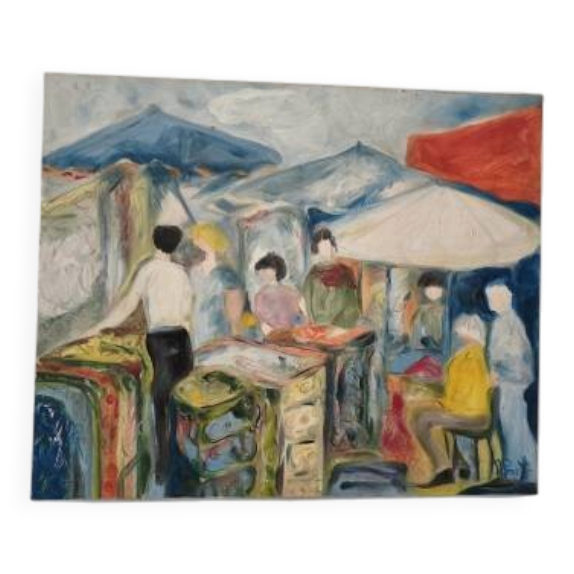 Oil on canvas by Mr. Porte