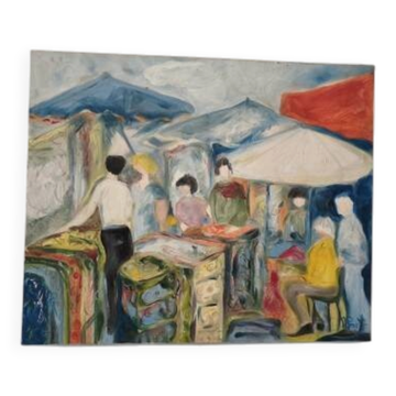 Huile sur toile de M. Porte